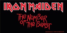 Iron maiden aufkleber beast - maiden,