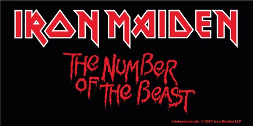Iron maiden aufkleber - aufkleber, beast