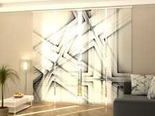 Foto-Schiebegardine Schwarz