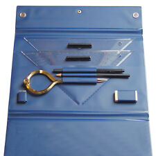 Navigationsbesteck, Mappe aufklappbar # Komplettset Einhandzirkel Marinezirkel