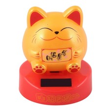 Wackelfigur solar dicke katze - wackelfigur,
