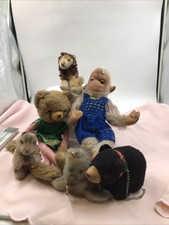 Vintage 6 alte Stofftiere Affe