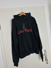 Lfdy Live Fast Die Young Bold Schwarz Rot Hoodie Größe XL NEU