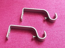 Gardinenstangen Halter Vorhangstange Halterung Wandhalterung Metall kurz x2 Stk.