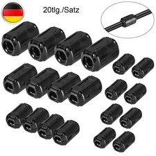 20X Klapp-Ferrit Filter Mantel Strom Ferritkern Entstörung Für Kabel 3.5mm--13mm