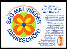 Werbe Aufkleber - Pril Blume - 15x11cm - Vintage 70er 80er