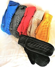 Strick-Faust-Handschuhe mit