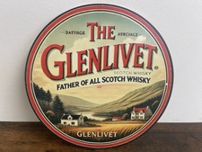 THE GLENLIVET Single Malt Blechschild 20cm Werbeschild Retro Vintage WHISKY