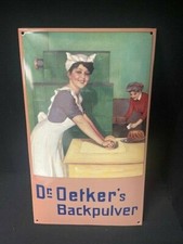 Dr Oetker´s Backpulver Emailleschild Emailschild 50 x 30 cm