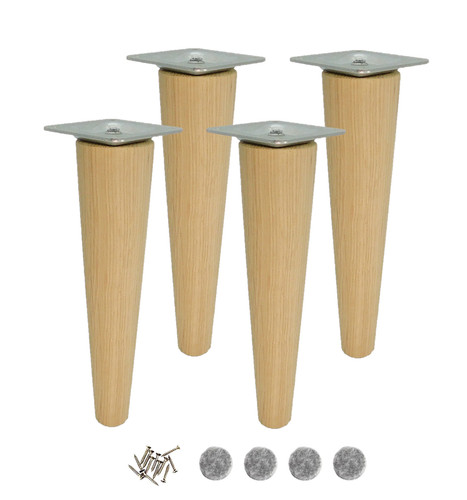 Möbelfüße aus eiche - 4x,