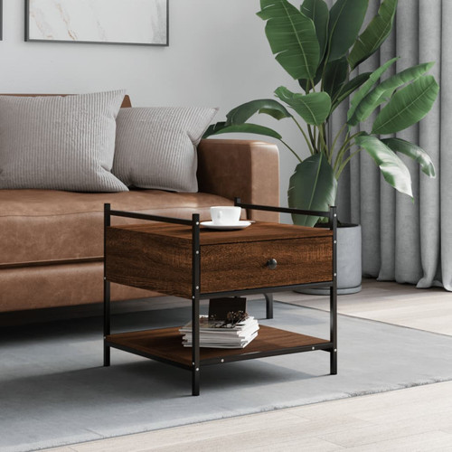 Couchtisch braun eiche - braun,
