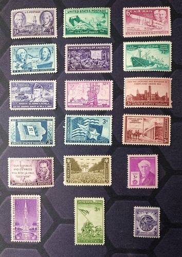 Diverse briefmarken usa - 18,