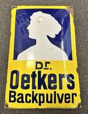 ✨ originales Dr. Oetker Emaille-Schild 1920/30er – Sammlerstück mit Potenzial! ✨