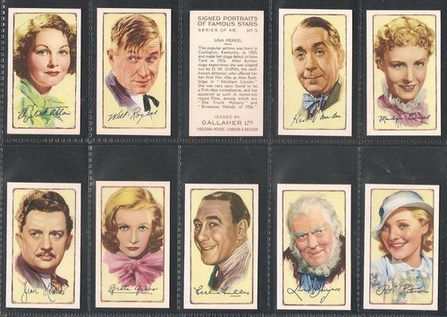 Gallaher signierte portraits - gallaher,,