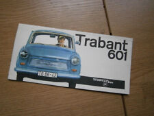 Trabant 601 Limousine, originaler DDR Prospekt von 1964 !