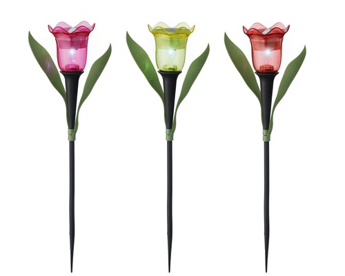 Led solar dekoleuchte blume - 3,