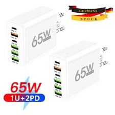 65W 6-Fach Schnell Ladegerät