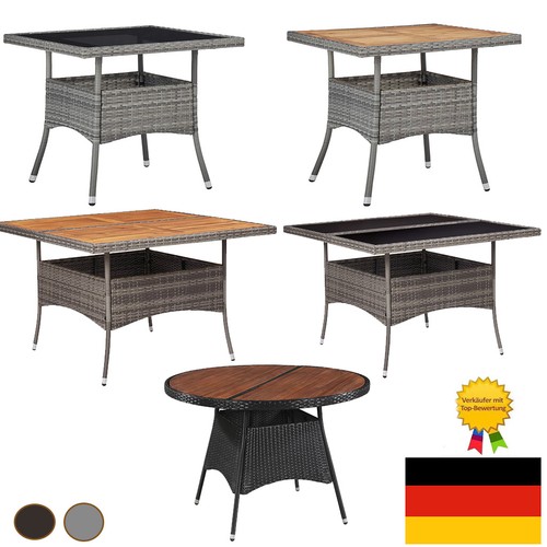 Gartentisch poly rattan - poly,