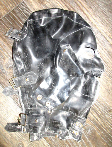 Latex maske schnallen - maske,