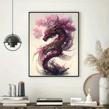 Leinwanddruck  Japan Drache
