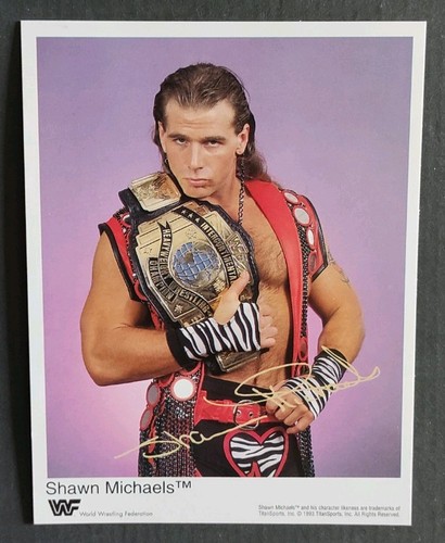 Wwf autogrammkarte shawn - autogrammkarte,