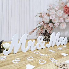 Hochzeitstischdeko Holz Mr &