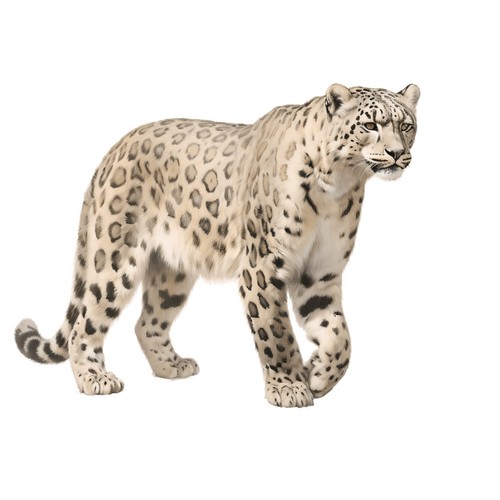 Sticker schneeleopard - sticker,