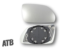 Mirror glass convex heated