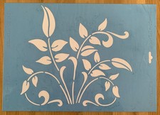 Schablone - A3 Blattranken HS SB 613 blau Heike Schäfer - gebraucht