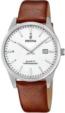 FESTINA Armbanduhr F20512/2 Quarzuhr Datumsanzeige Lederarmband 39mm