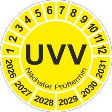 UVV Prüfplakette