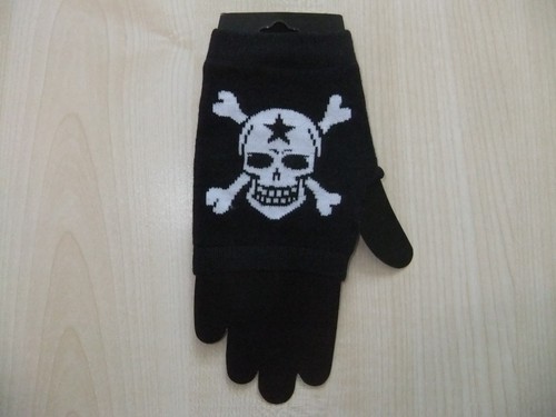 Gothic handstulpen totenkopf - gothic,