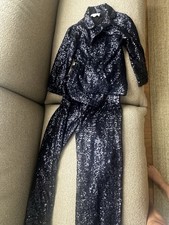 Vintage Glitzer Anzug, XS