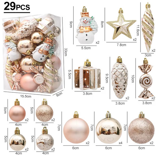 29x weihnachtskugeln ø6 - 29x,