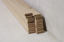 (a79)  20Stk 60cm Rechteckleiste Eiche 5x20mm Vierkant Holzleisten