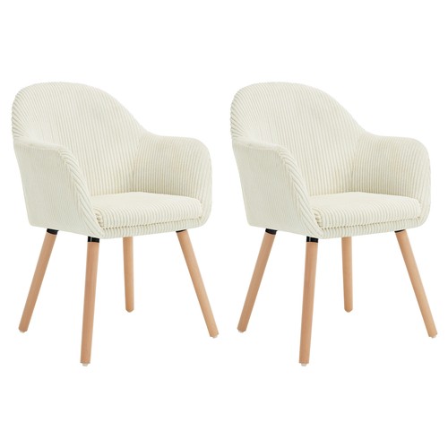2er set esszimmerstühle cord - 2er,