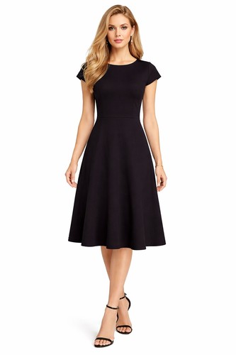 Amy vermont kleid schwarz - schwarz, aus