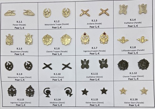 Diverse kragenspiegel emblem - diverse,
