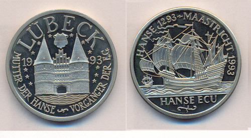 Medaille hanse ecu 1993 - ,