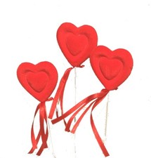 3 Stk Deko Herz Herzstecker