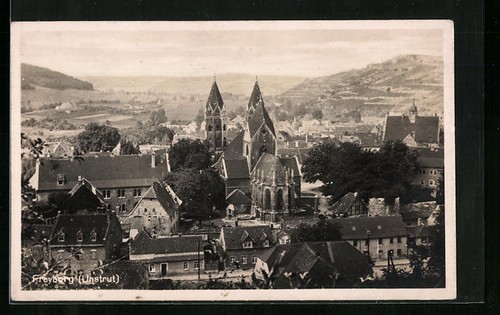 Ansichtskarte freyburg - ansichtskarte, a