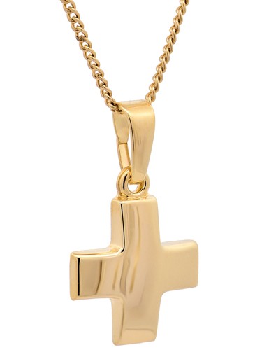 Gold anhänger kreuz mit - gold,