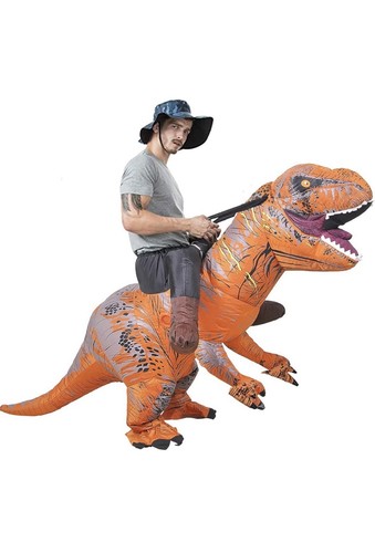Aufblasbare dino kostüm - aufblasbare,