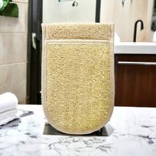 Luffa Handschuh Peeling Body+Face Scrubber, Duschhandschuh