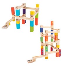 Holzschiene Marmor Spielzeug