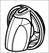 Nilfisk Drehknopf 6x5 blau