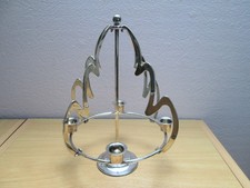 Weihnachtskerzenhalter 4 Kerzen versilbert  Adventskranzständer Baum  Vintage