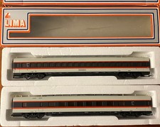 Lima H0 201077 Speisewagen + Lima 201076 Mittelwagen OVP 2 Teilig Hellerfarben 