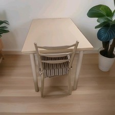 Esstisch Weiß,1,10m Ausziehbar ,ein Küchenstuhl