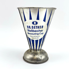 Vintage Dr. Oetker Messbecher | Metall | 250 ml | Retro Küchenmaß